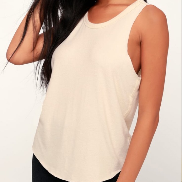 Free People Soft Cozy Swing Tank Ivory - M - Picture 2 of 16